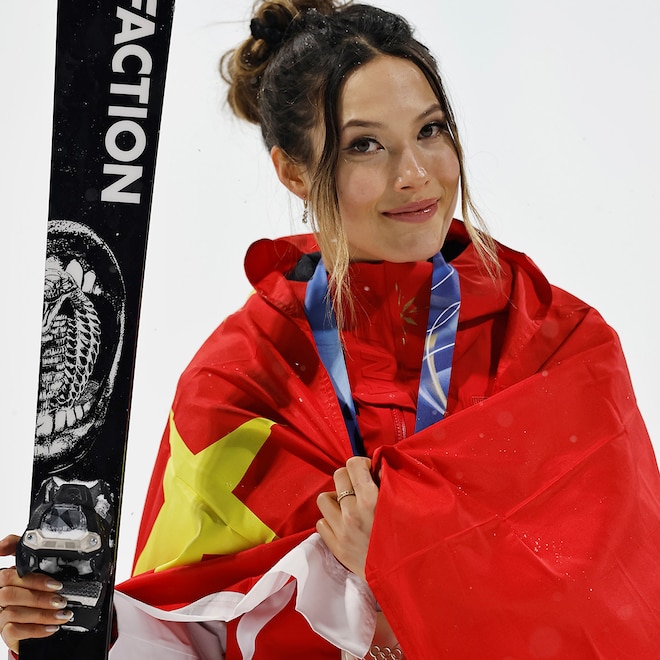 Eileen Gu at the Milan-Cortina 2026 Olympic Winter Games